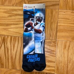 NFL Carolina Panthers cam Newton socks